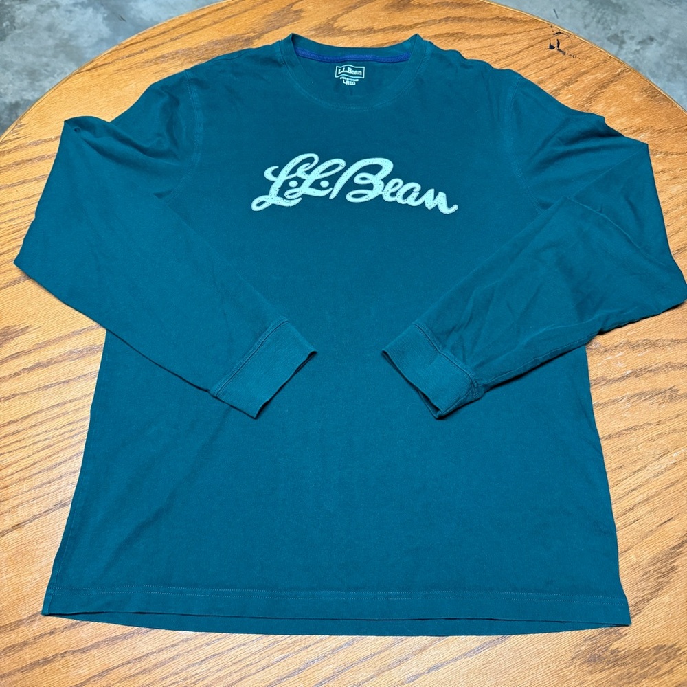 L.L. Bean Men's Deep Green Long Sleeve Tee